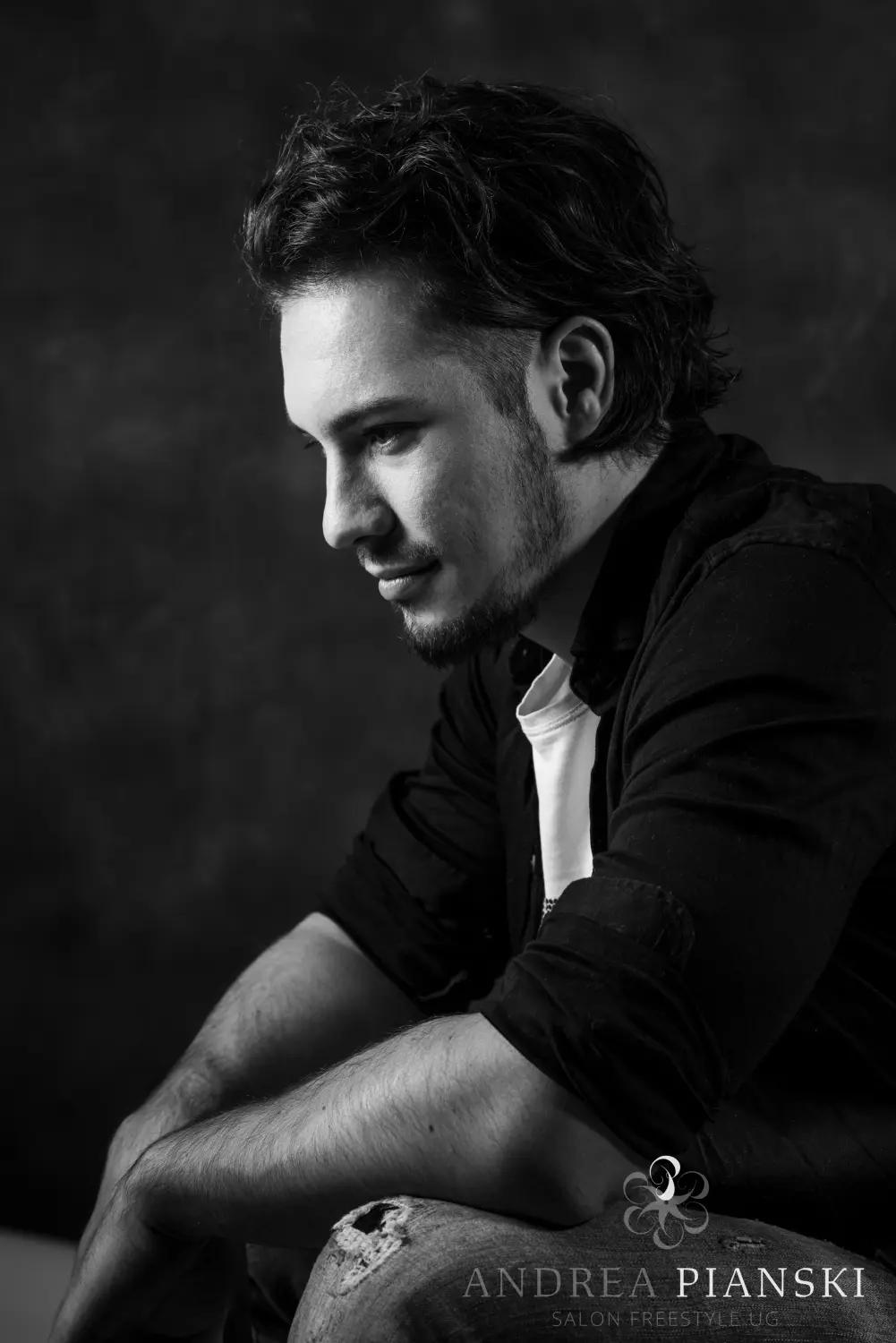 Andrea Pianski-Salon Freestyle UG – männlicher Kunde nach der Haarbehandlung